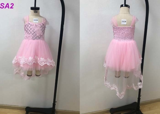 여름 선택 결혼식 다 색깔을 위한 분홍색 Frock 아이들의 꽃파는 아가씨 복장